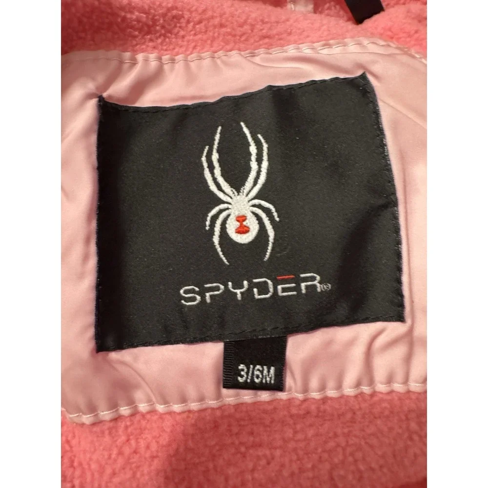 Spyder Baby Bunting Sz 3-6 Mos Snowsuit Pink Tie Dye Warm Water Resistant Skiing